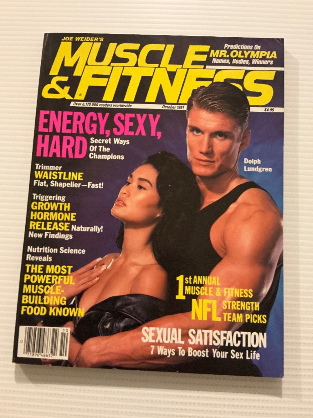 Joe Weider’s Muscle & Fitness Magazine October 1991 Dolph Lundgren Cover